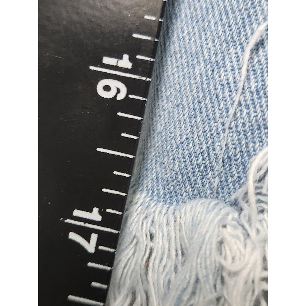 Denim Blvd Distressed Jean Mini Skirt Women's NWOT Belted - Picture 4 of 8
